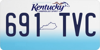 KY license plate 691TVC