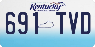 KY license plate 691TVD