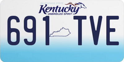 KY license plate 691TVE