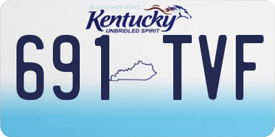 KY license plate 691TVF
