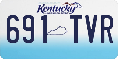 KY license plate 691TVR