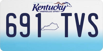 KY license plate 691TVS