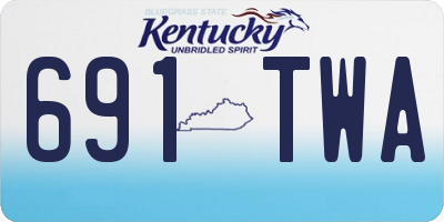 KY license plate 691TWA