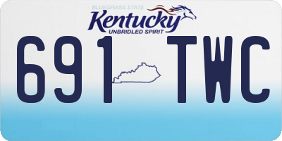 KY license plate 691TWC