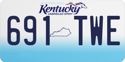 KY license plate 691TWE