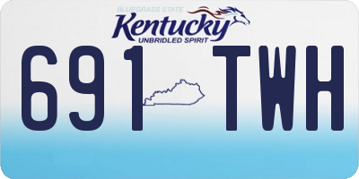KY license plate 691TWH