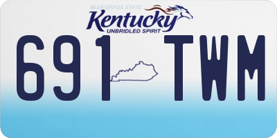 KY license plate 691TWM