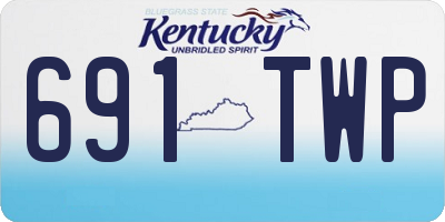 KY license plate 691TWP