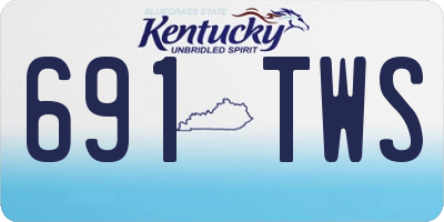 KY license plate 691TWS