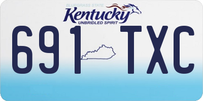 KY license plate 691TXC