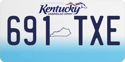 KY license plate 691TXE