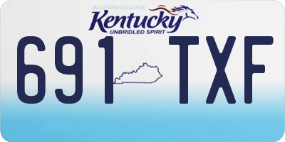 KY license plate 691TXF