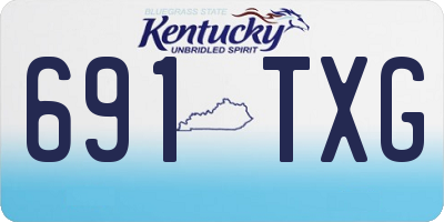 KY license plate 691TXG