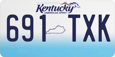 KY license plate 691TXK