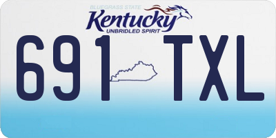 KY license plate 691TXL