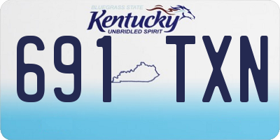 KY license plate 691TXN