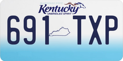 KY license plate 691TXP