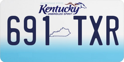 KY license plate 691TXR