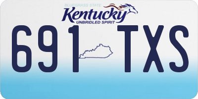 KY license plate 691TXS