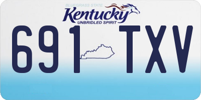 KY license plate 691TXV