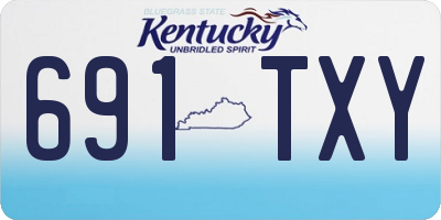 KY license plate 691TXY