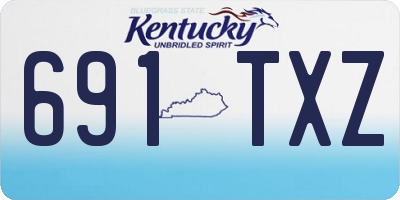 KY license plate 691TXZ
