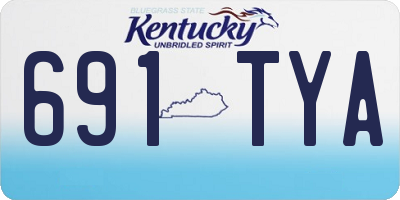KY license plate 691TYA