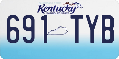 KY license plate 691TYB