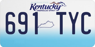 KY license plate 691TYC