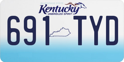 KY license plate 691TYD