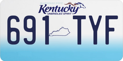 KY license plate 691TYF