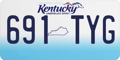 KY license plate 691TYG