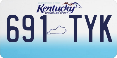 KY license plate 691TYK