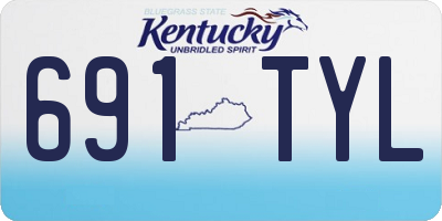 KY license plate 691TYL