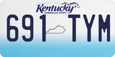 KY license plate 691TYM