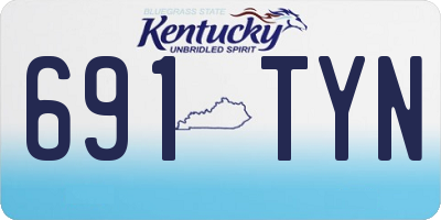 KY license plate 691TYN