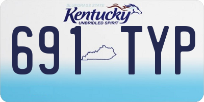 KY license plate 691TYP