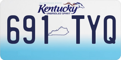 KY license plate 691TYQ