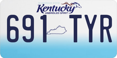 KY license plate 691TYR