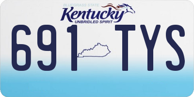 KY license plate 691TYS