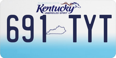 KY license plate 691TYT