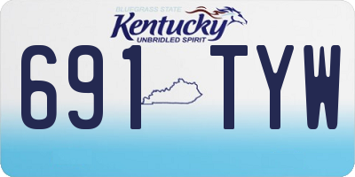 KY license plate 691TYW