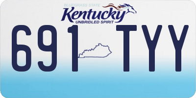 KY license plate 691TYY