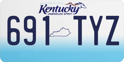 KY license plate 691TYZ