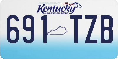 KY license plate 691TZB