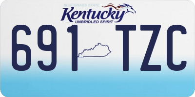 KY license plate 691TZC