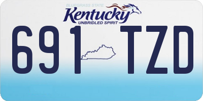 KY license plate 691TZD