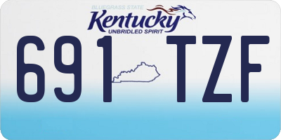 KY license plate 691TZF