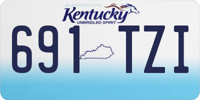 KY license plate 691TZI
