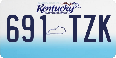 KY license plate 691TZK